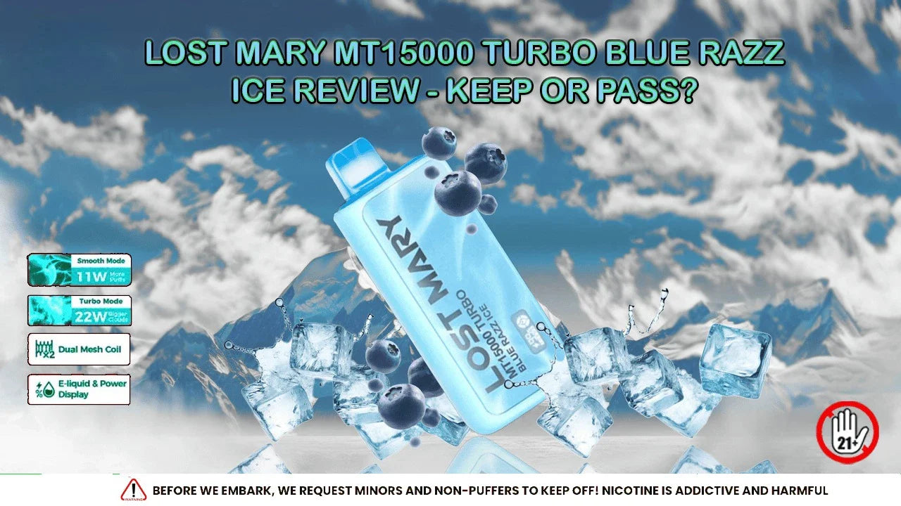 Lost Mary MT15000 Turbo Blue Razz Ice Review