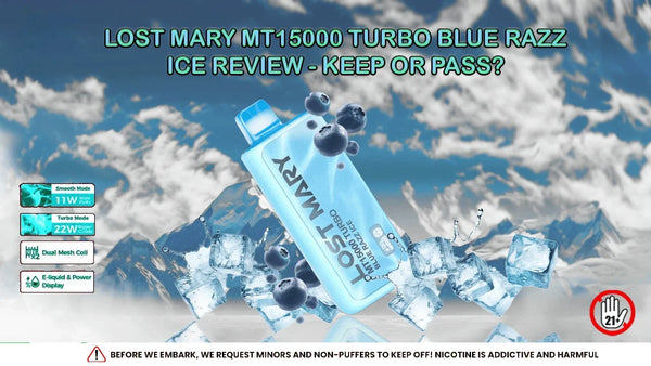 Lost Mary MT15000 Turbo Blue Razz Ice Review - Keep or Pass?