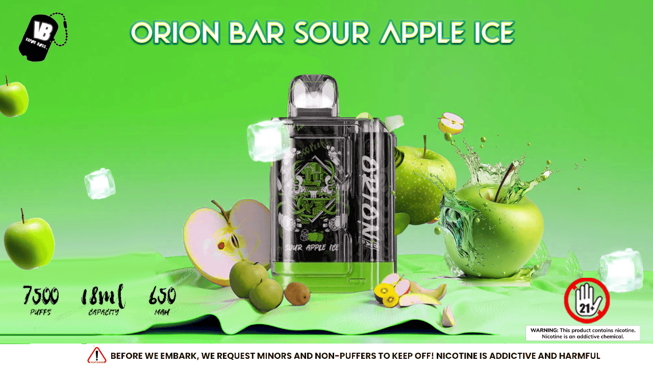 Orion Bar Sour Apple Ice