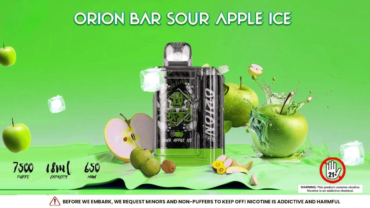 Orion Bar Sour Apple Ice