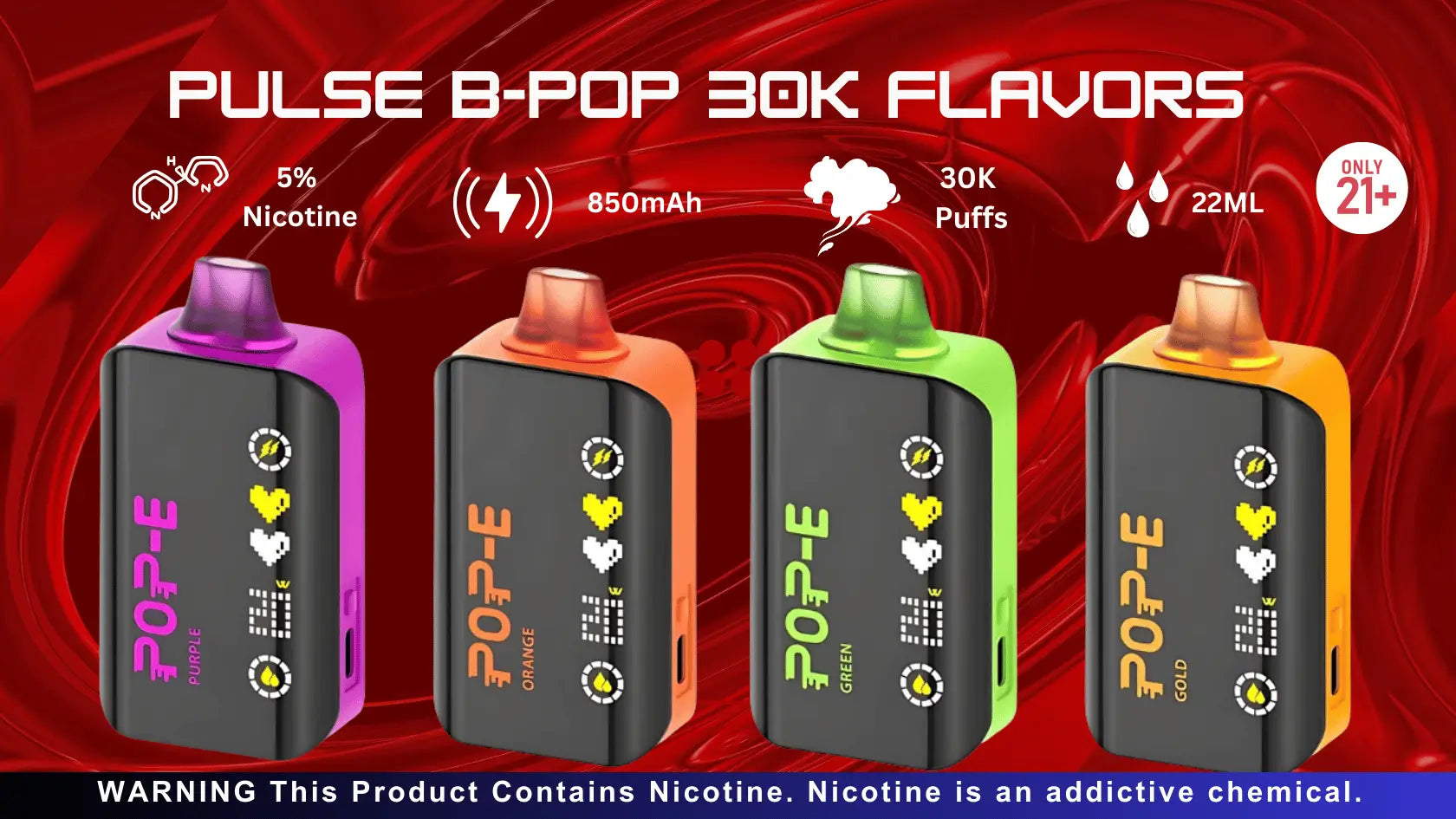 Pulse B-Pop 30K Flavors