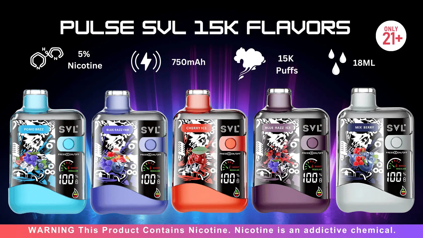 Pulse SVL 15000 Puffs