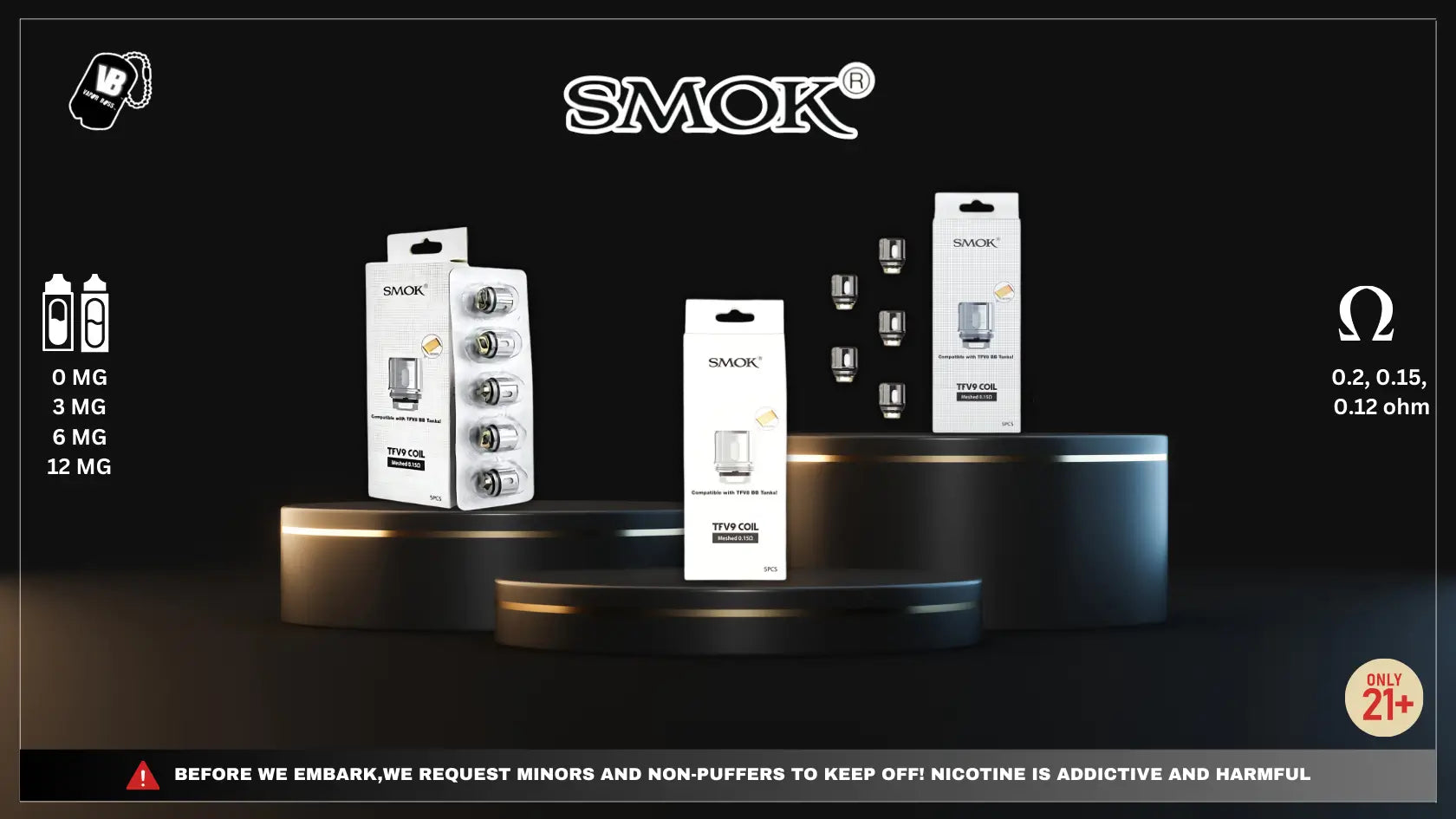 Smok TFV9 Replacement Coils