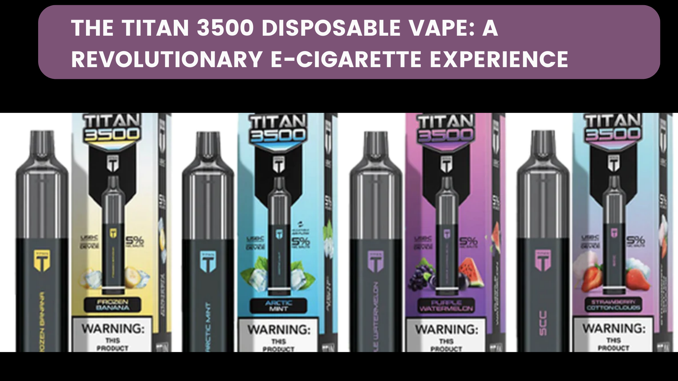 The Titan 3500 Disposable Vape: A Revolutionary E-Cigarette Experience