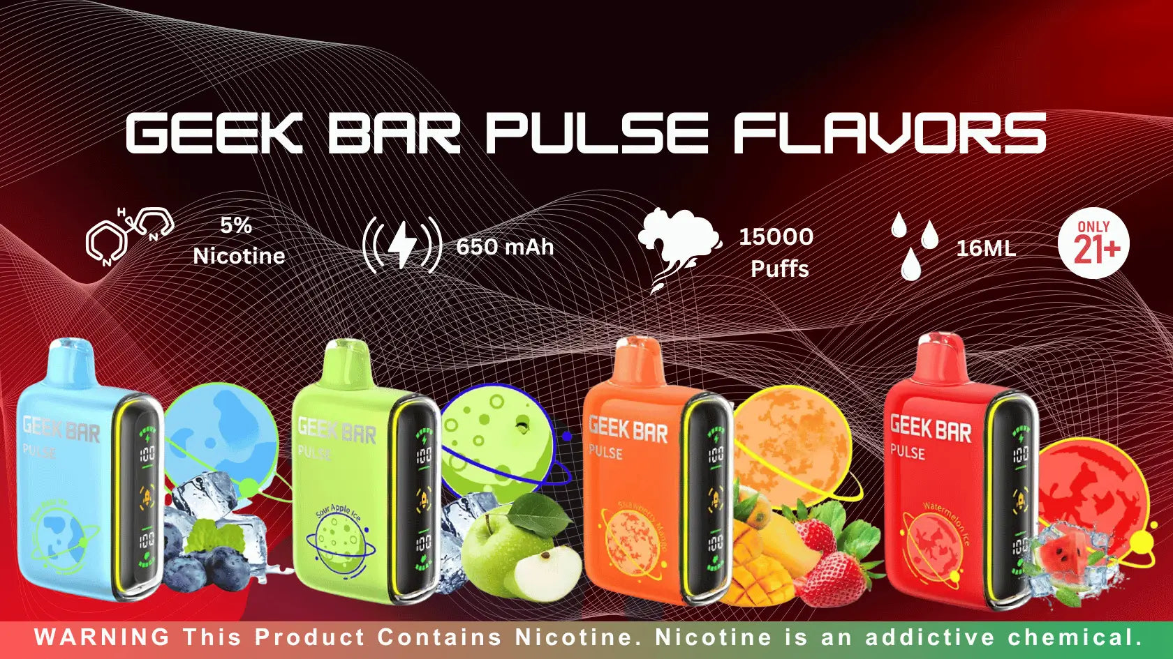 Geek Bar Pulse Flavors