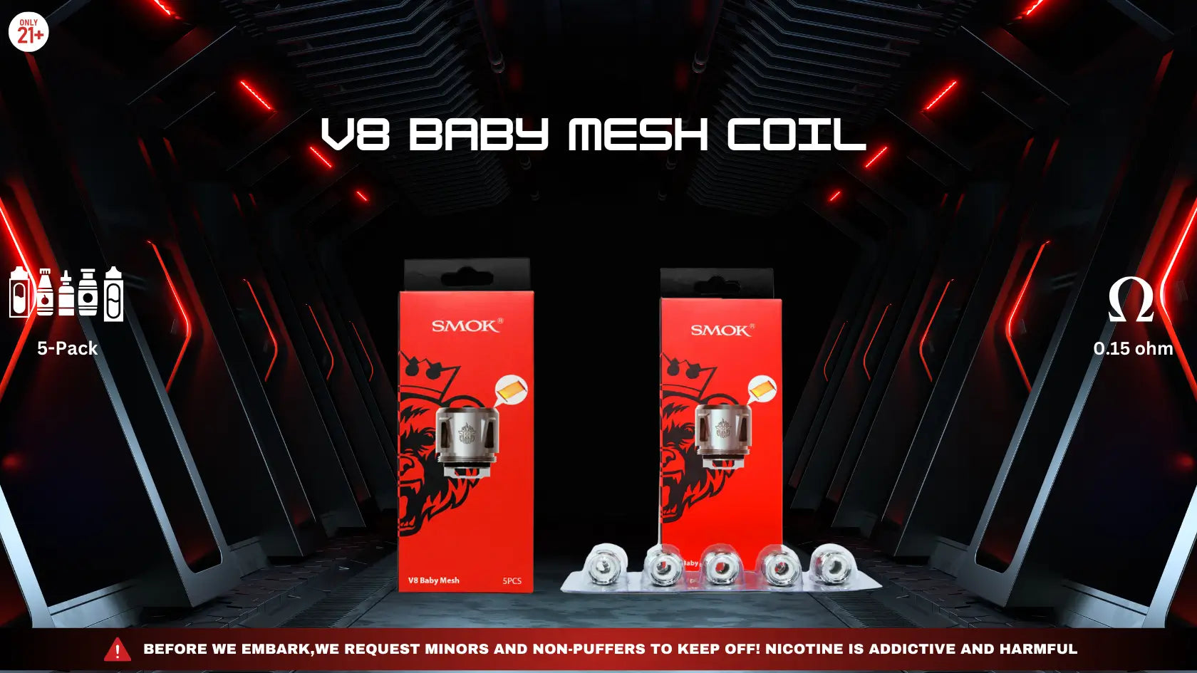 V8 Baby Mesh Coils