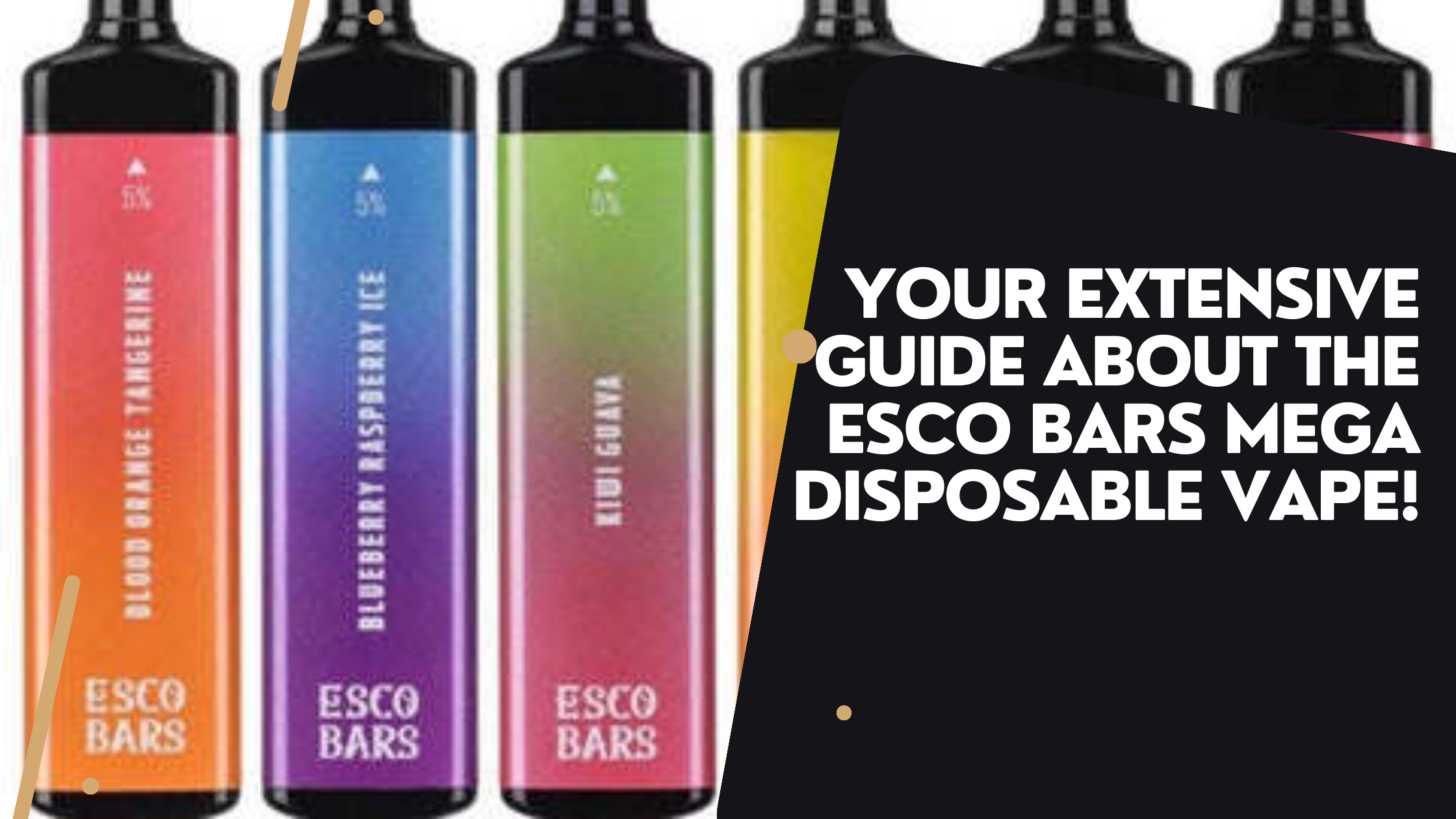 Your Extensive Guide About The Esco Bars Mega Disposable Vape!