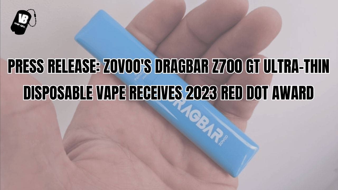 ZOVOO's DRAGBAR Z700 GT Ultra-Thin Disposable Vape