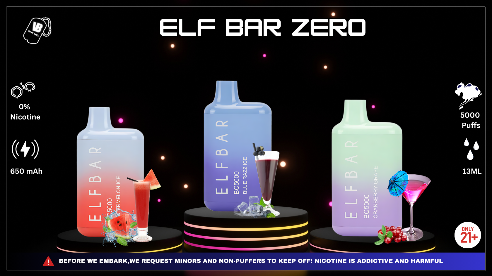 ELF Bar Zero BC5000 Flavors