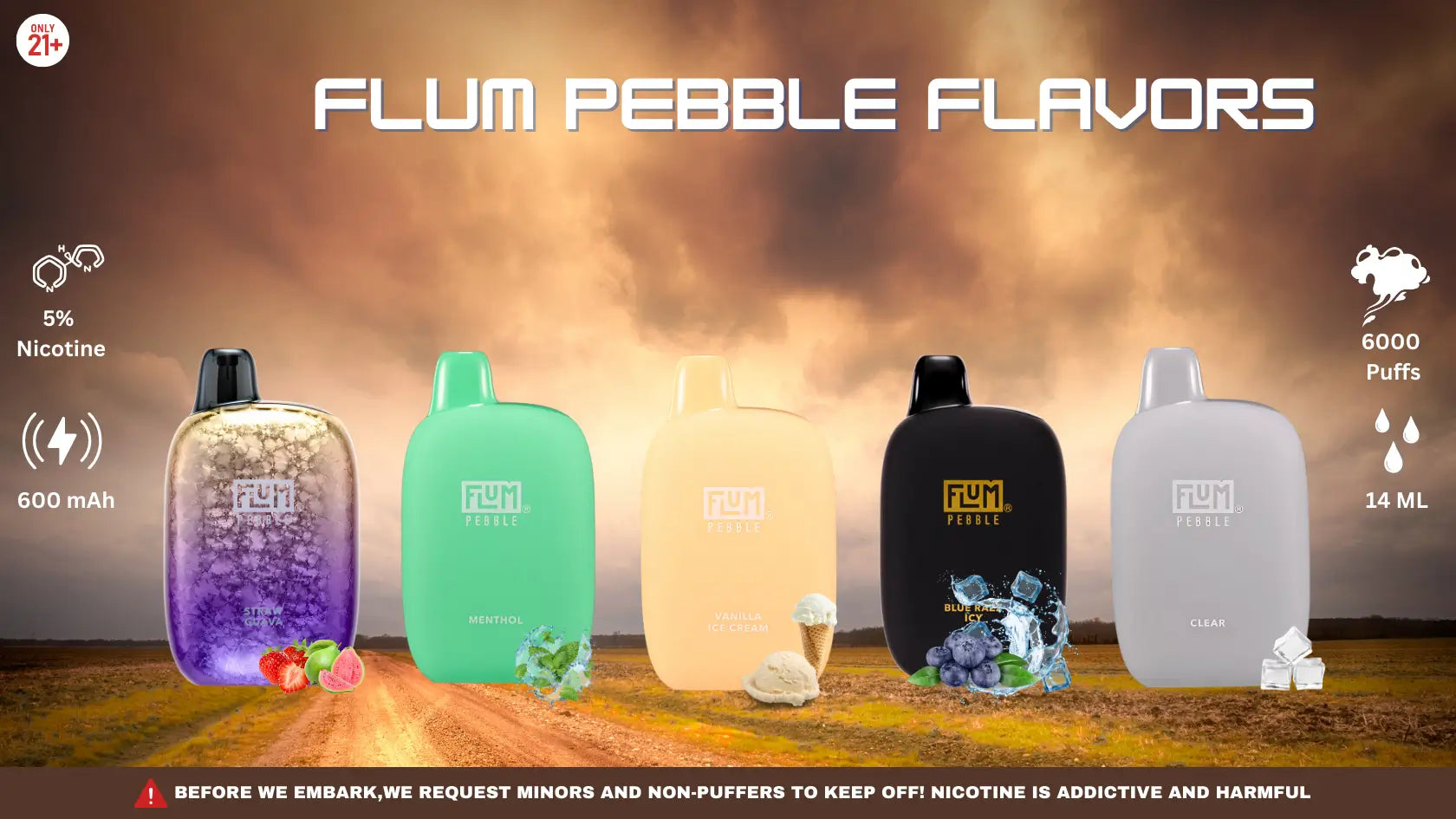 Flum Pebble Flavors