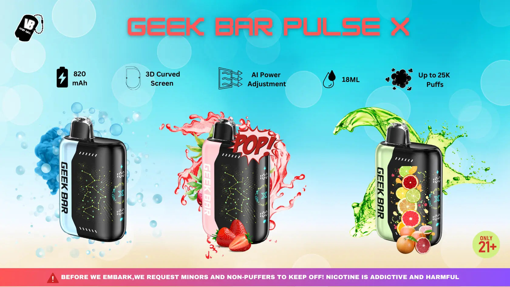  Geek Bar Pulse X Flavors