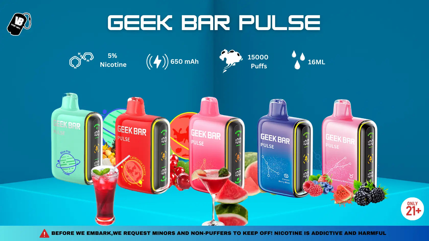 Geek Bar Pulse Top Flavors