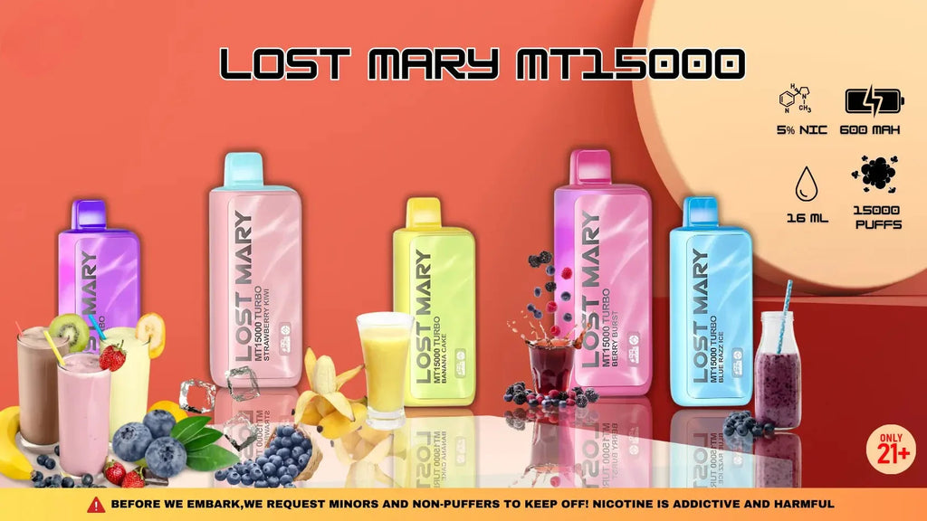 lost mary 15000 puffs flavors Discover Lost Mary MT15000 Turbo Flavors | Disposable Vapes