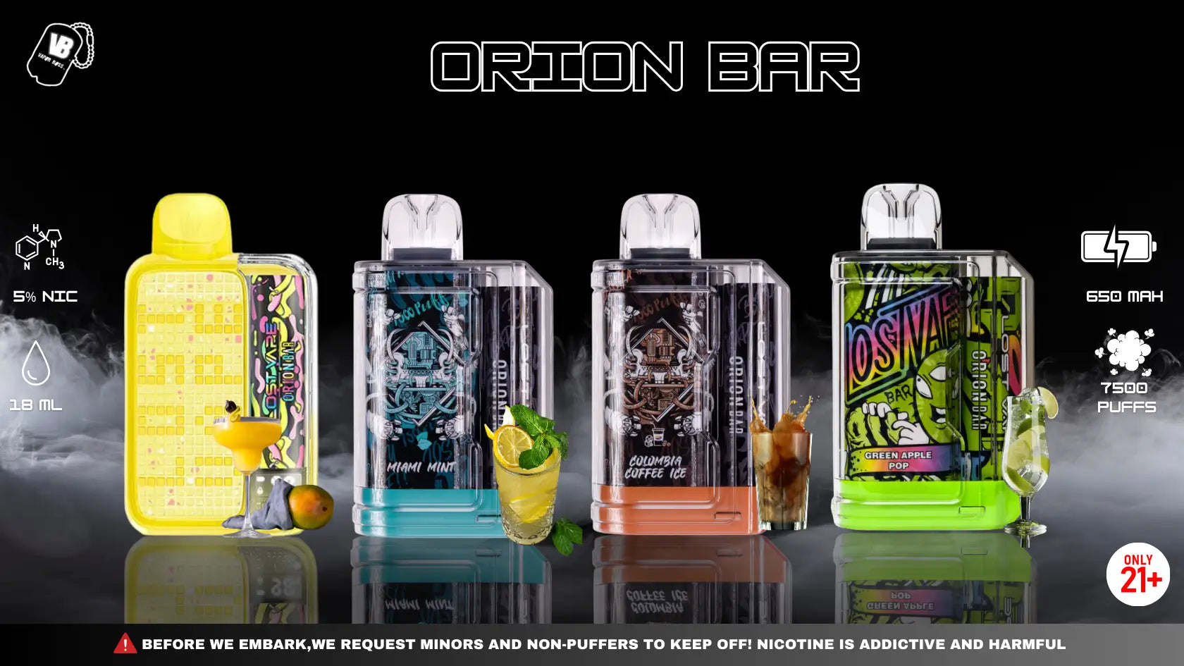 Orion Bar Flavors