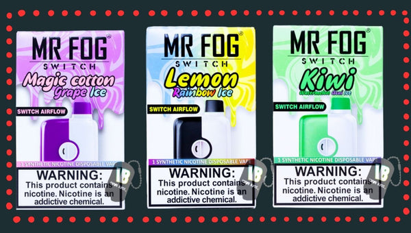 best raze energy flavor 15000 Flavors Mr. Fog Switch Bubble Gang Sour Apple Berry Disposable Vape