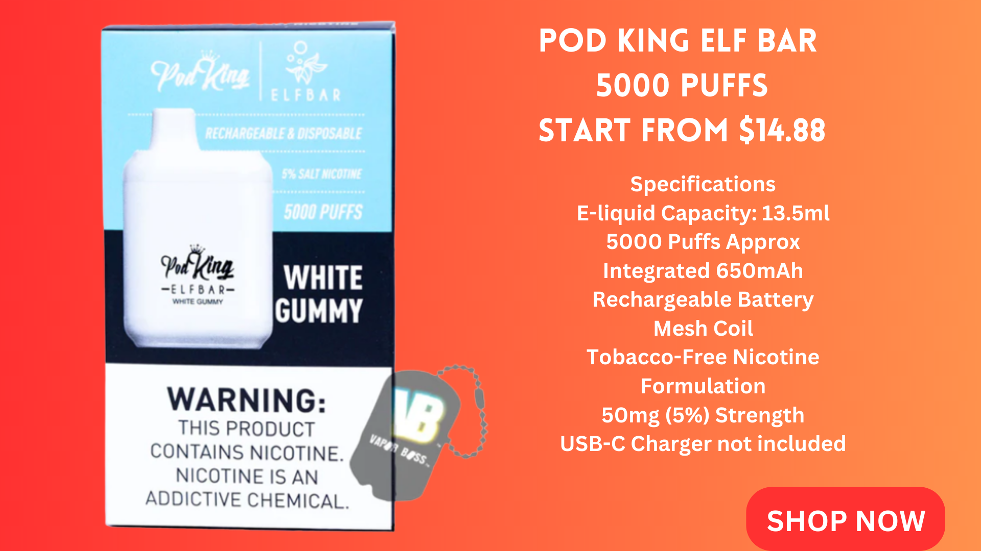Pod King Elf Bar For You To Live The Best Of Your Life!