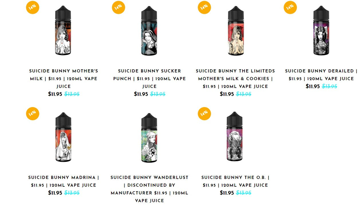 Reasons Why You Should Give Suicide Bunny E-Liquids A Try