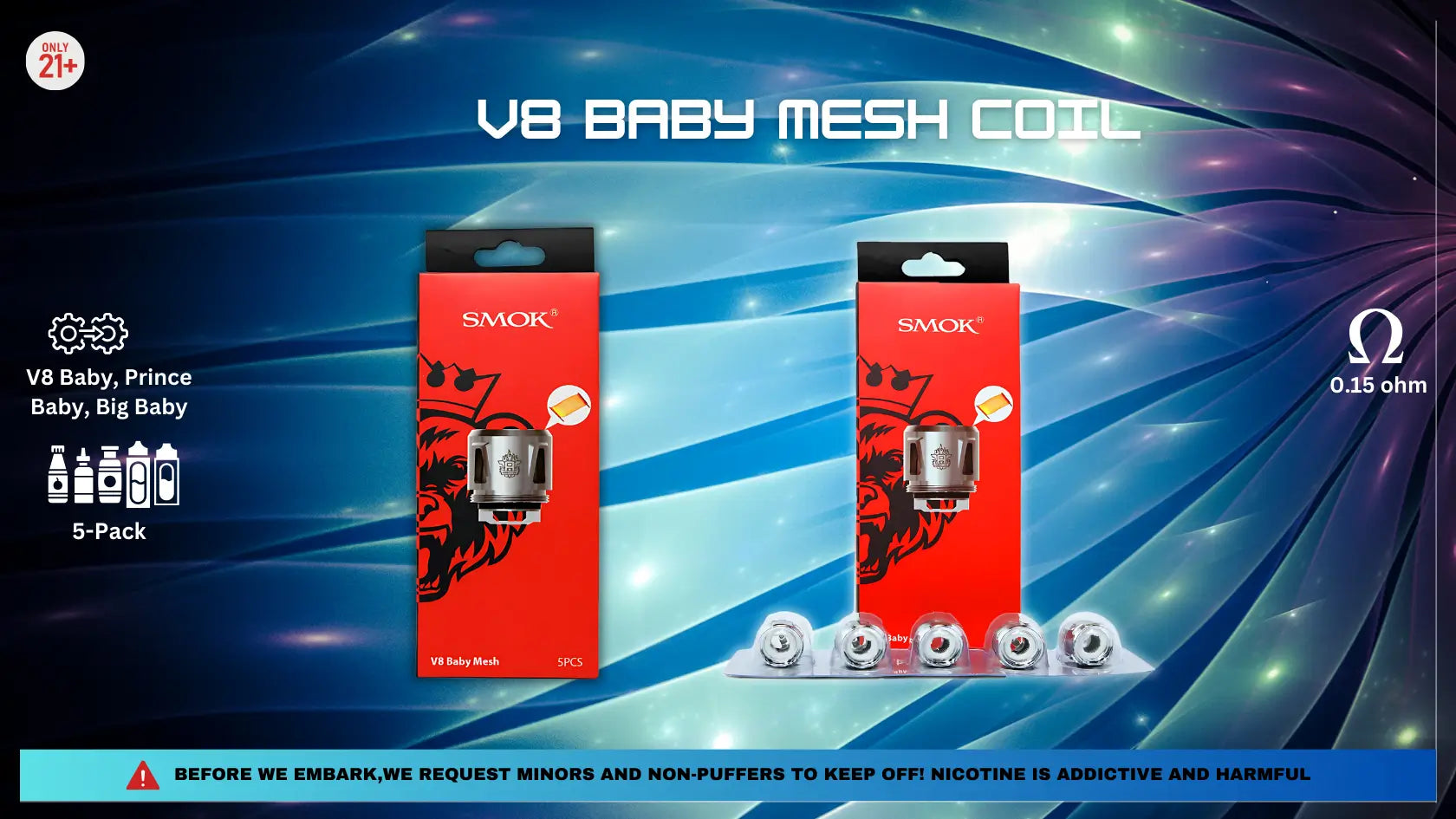 SMOK V8 Baby Mesh Coils