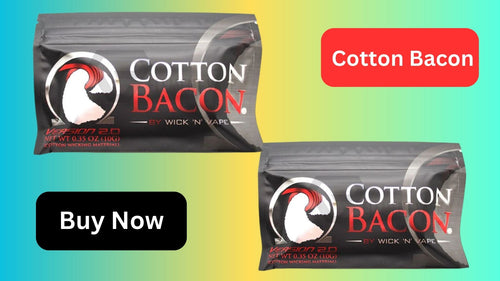 elfbar elfa master akku Wick 'N' Vape Cotton Bacon Prime – vape haus - Premium Vapor Online Store main image 1