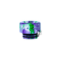 Thumbnail for 510 Widebore Resin Drip Tip White Purple Green