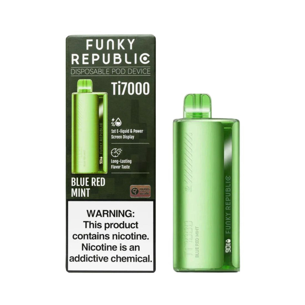 Blue Red Mint Funky Republic | $11.99 | 5% Nic | Ti7000 Blue Red Mint Funky Republic | $11.99 | 5% Nic | Ti7000