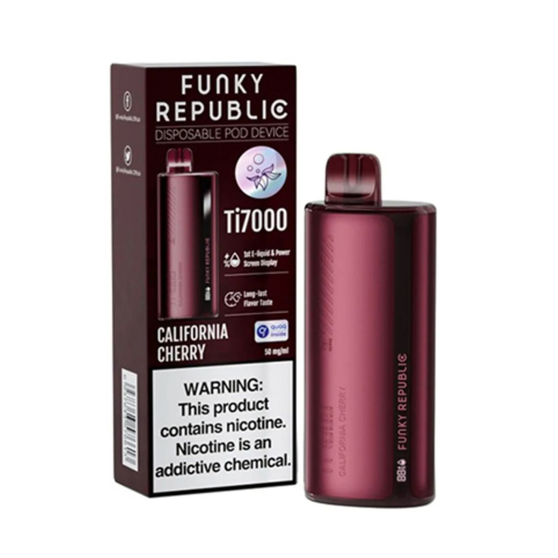 Can I Buy Flavored Vapes In California California Cherry Funky Republic Ti7000 Vape | .99 California Can I Buy Flavored Vapes In California California Cherry Funky Republic Ti7000 Vape | .99 California