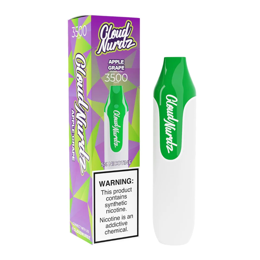 Cloud Nurdz 3500 Apple Grape 5%