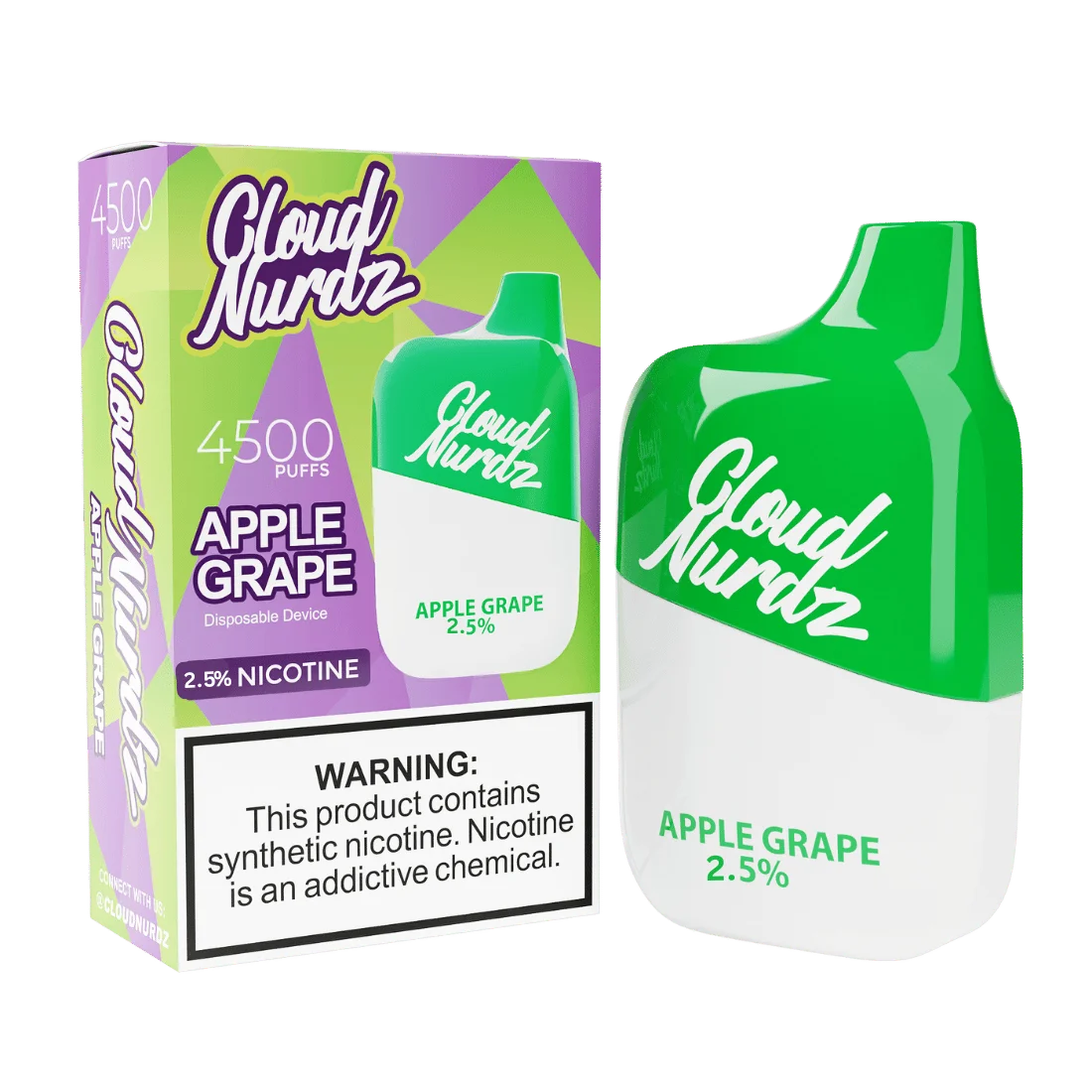 Cloud Nurdz 4500 Apple Grape 2.5