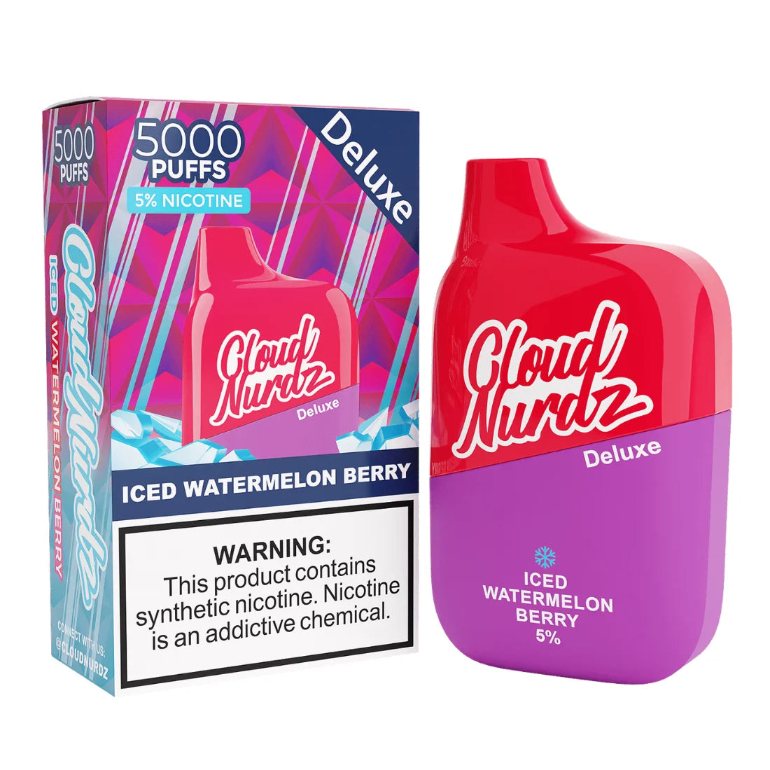 Cloud Nurdz Deluxe Disposable 5000 Puffs | $11.99 | 5% Nicotine