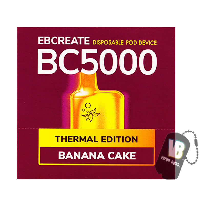 EBCreate ElfBar BC5000 Disposable Vape  Banana Cake 1