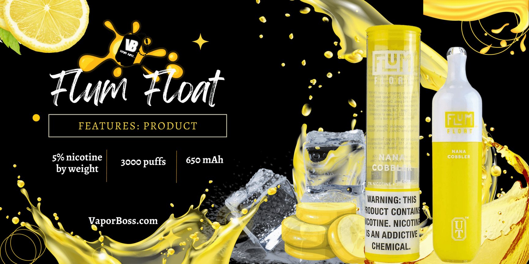 Flum Float Peach Ice | $12.88 Flum Float Peach Ice | $12.88