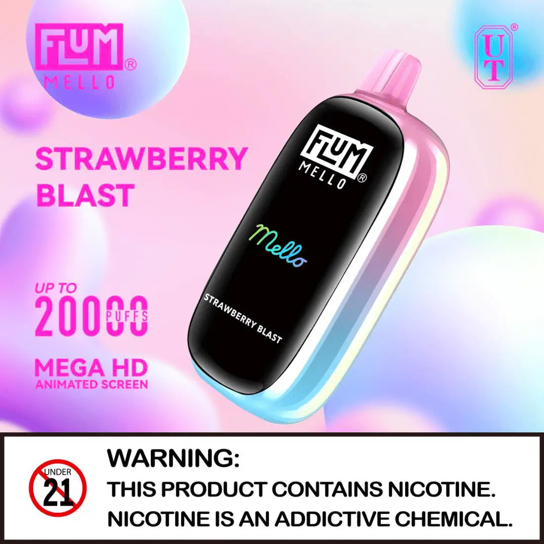 Flum Mello Strawberry Blast