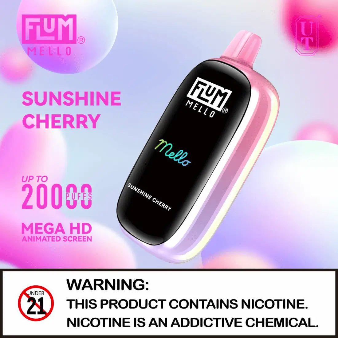 Flum Mello Sunshine Cherry 20000 Puffs Disposable Vape Flum Mello Sunshine Cherry 20000 Puffs Disposable Vape