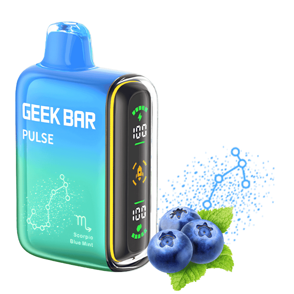 Scorpio Blue Mint Geek Bar Pulse Vape | $12.99 | Dual Mesh Coil Scorpio Blue Mint Geek Bar Pulse Vape | $12.99 | Dual Mesh Coil