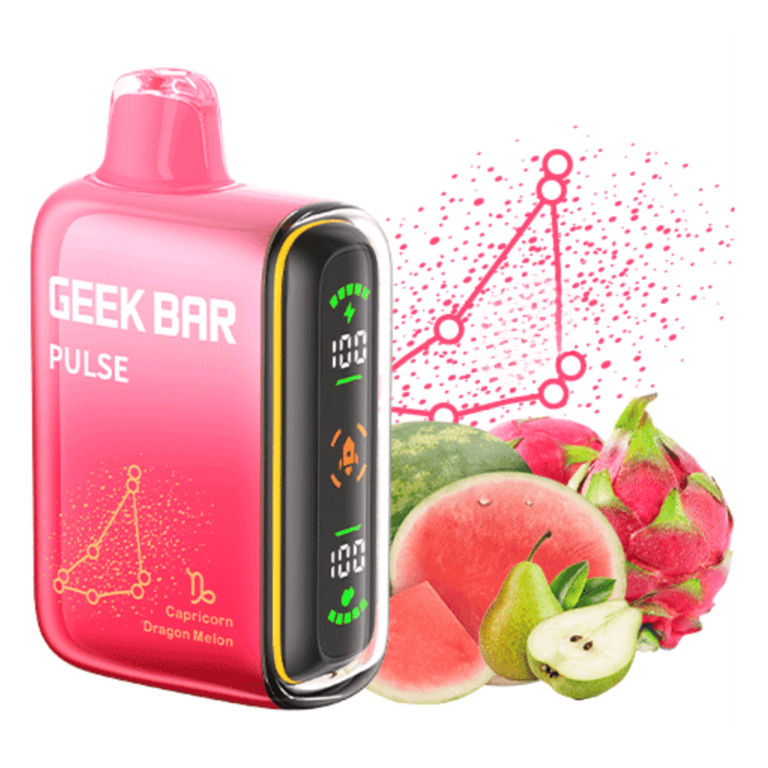 Geek Bar Pulse Capricorn Dragon Melon | $21.99 | Twelve Tribes Geek Bar Pulse Capricorn Dragon Melon | $21.99 | Twelve Tribes