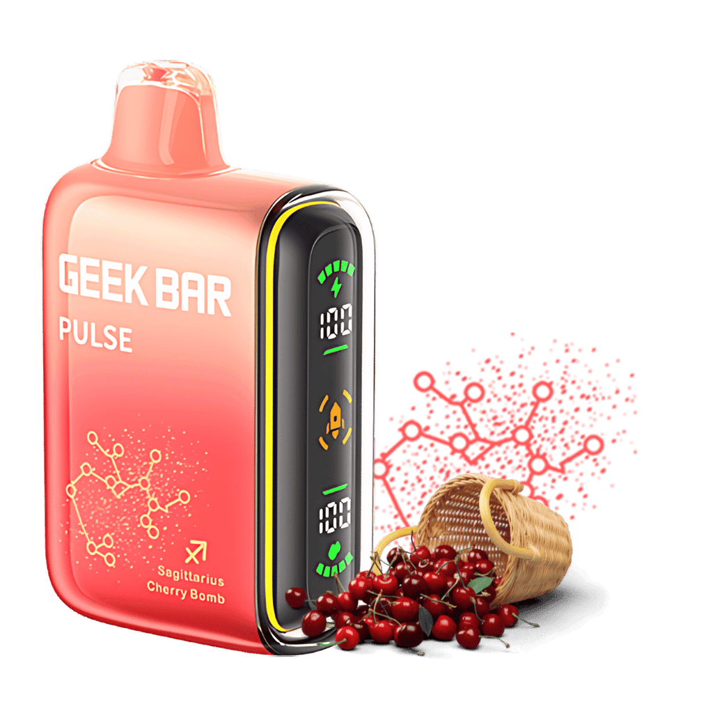 Sagittarius Cherry Bomb Geek Bar Pulse Vape | $12.99 | Dual Mesh Coil Sagittarius Cherry Bomb Geek Bar Pulse Vape | $12.99 | Dual Mesh Coil