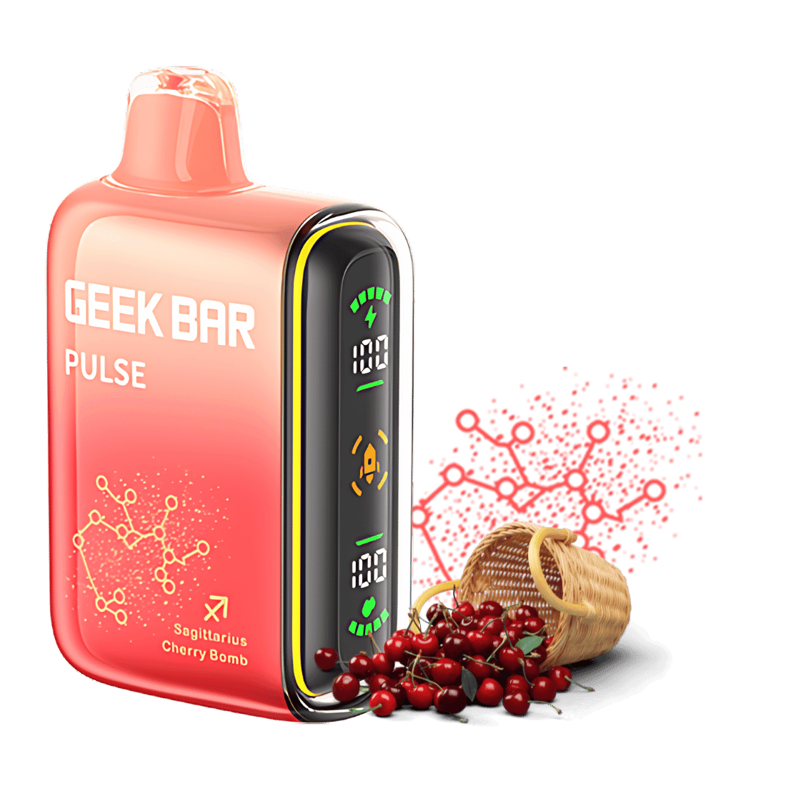 Sagittarius Cherry Bomb Geek Bar Pulse Vape | $12.99 | Dual Mesh Coil Sagittarius Cherry Bomb Geek Bar Pulse Vape | $12.99 | Dual Mesh Coil
