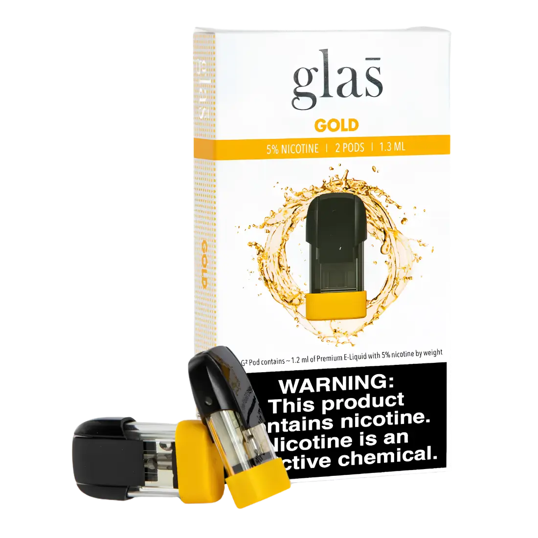 Glas Gold Pods 50MG | Nicotine Salt Pods — Twelve Tribes