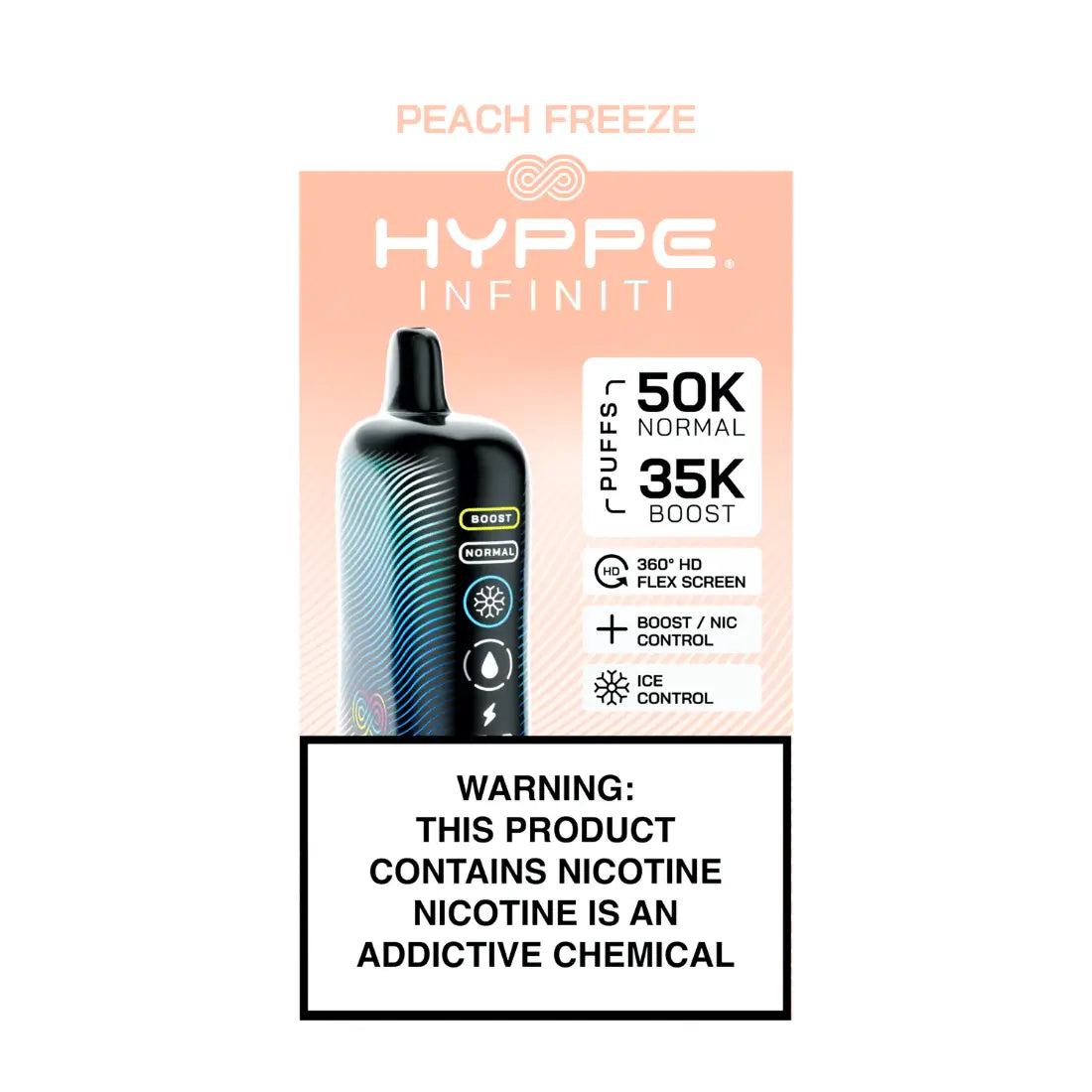 Hyppe Infiniti Peach-Freeze