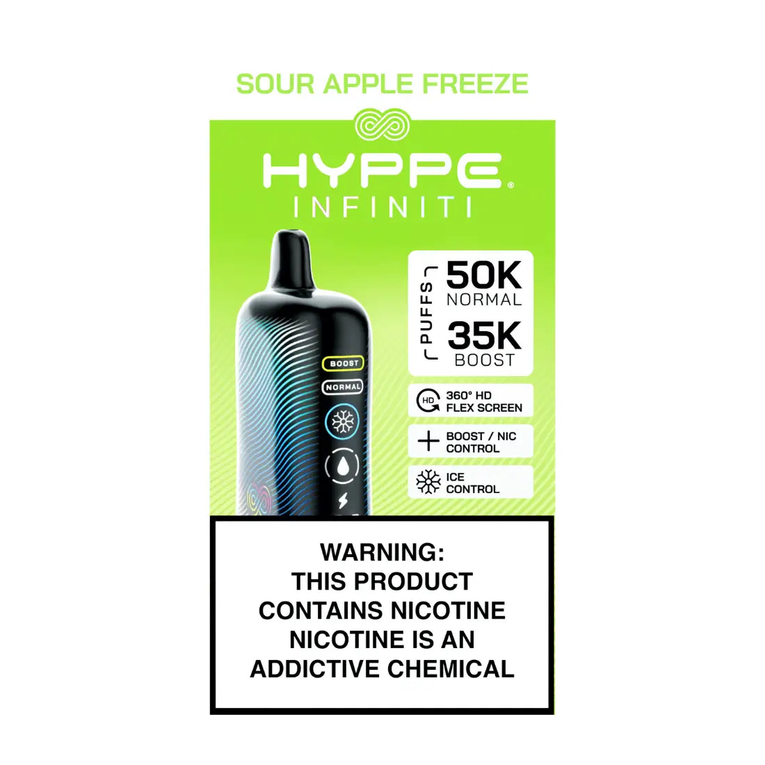 Hyppe Infiniti Sour Apple Freeze
