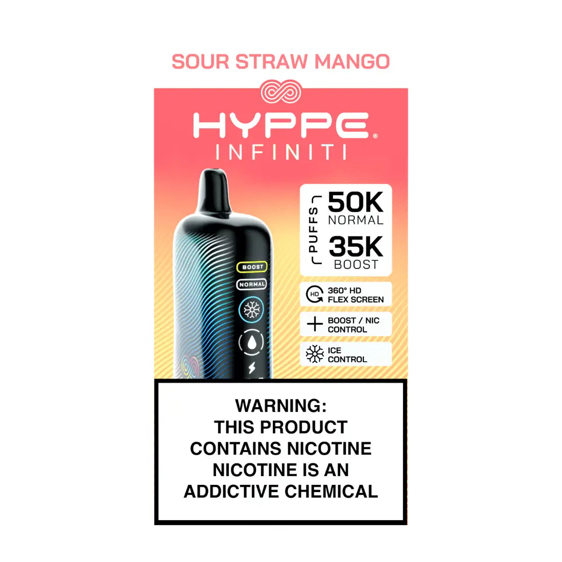 Hyppe Infiniti Sour Straw Mango
