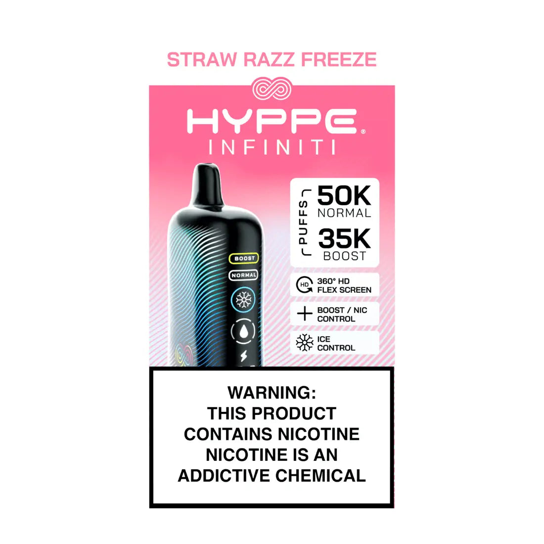 Hyppe Infiniti Straw Razz Freeze