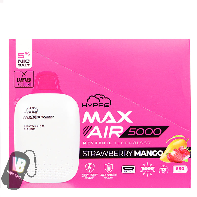 Hyppe Max Air Strawberry Mango 5000 Puffs