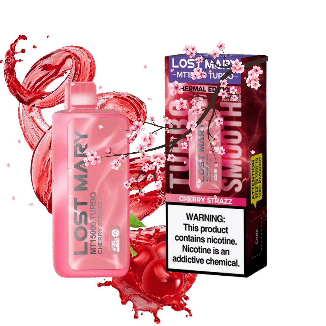 Lost Mary MT15000 Turbo Cherry Strazz - $15.99 Lost Mary MT15000 Turbo Cherry Strazz - $15.99