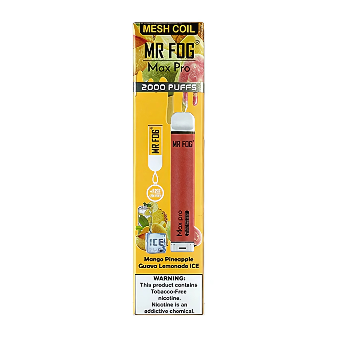 Mr Fog Max Pro Mango Pineapple Guava-Lemonade Ice