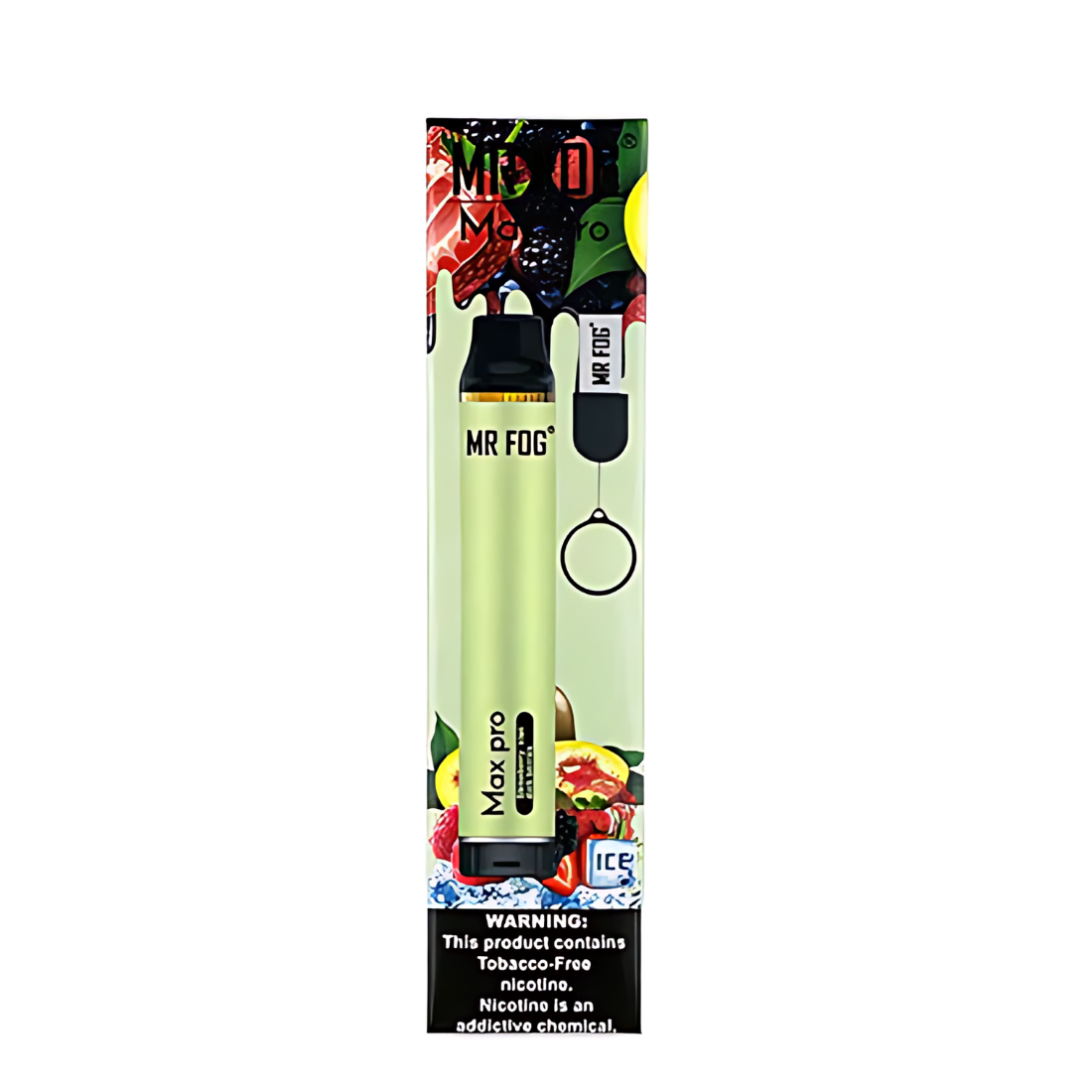 Mr Fog Max Pro Strawberry Kiwi Dark Berries Ice