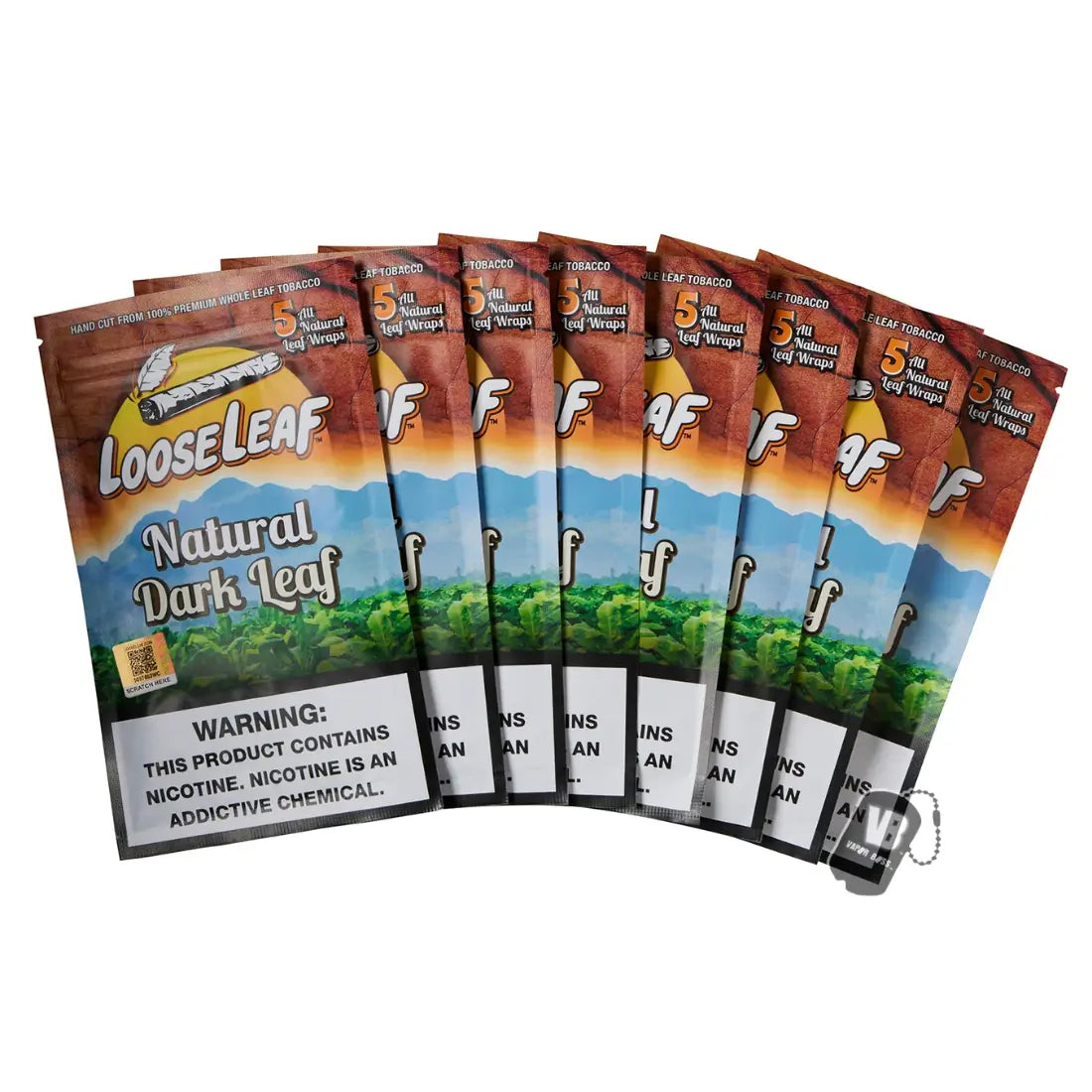 Natural Dark Looseleaf 5-Pack Wraps