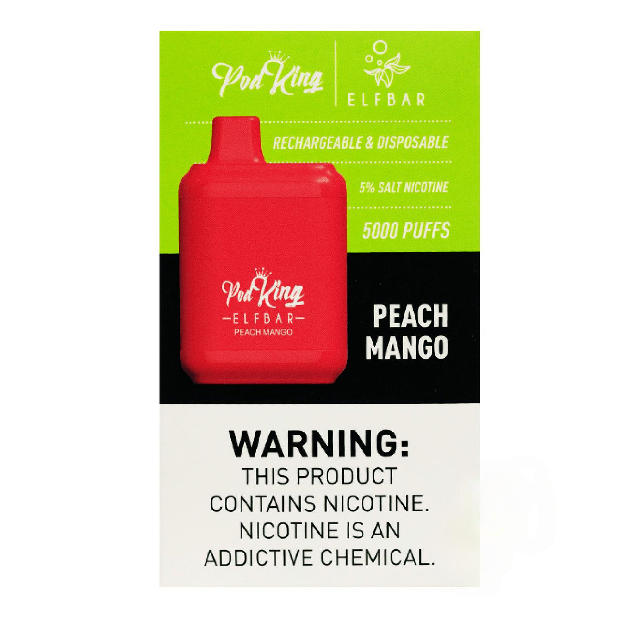 Pod King Elf Bar XC5000 | 5000 Puffs | 13.5ML | Start from $10.75 Pod King Elf Bar XC5000 | 5000 Puffs | 13.5ML | Start from $10.75
