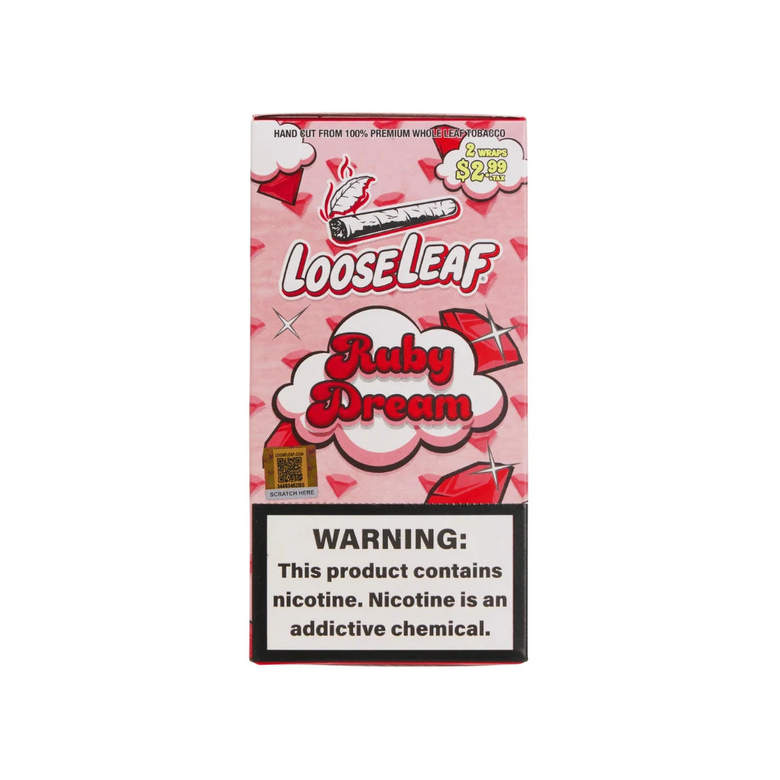 loose leaf paper tobacco Ruby Dream LooseLeaf 2-Pack Wraps (40 COUNT)