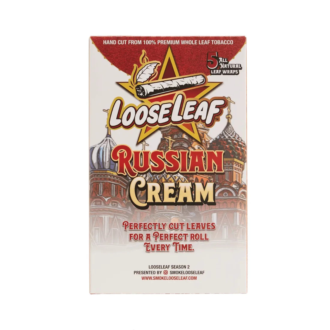 Russian Cream Looseleaf 5-Pack Wraps (40 Count) | $55.99 Russian Cream Looseleaf 5-Pack Wraps (40 Count) | $55.99